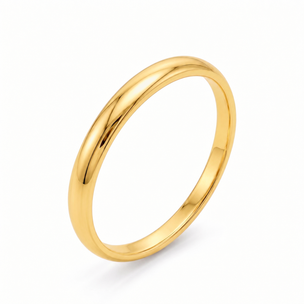 Alliance Demi Jonc 4mm Or 750/1000