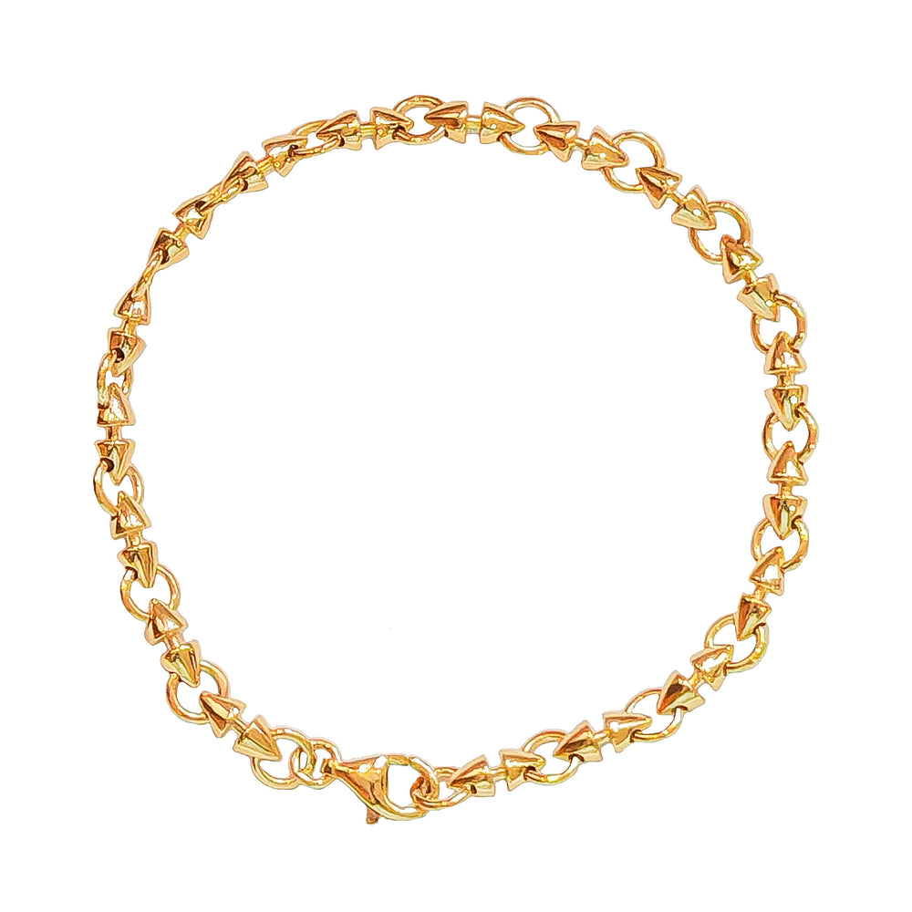 Bracelet chaine maille conique fermé, exclusivité chez or gemmes