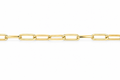 Chaîne longue à maille forçat en or jaune 18 carats