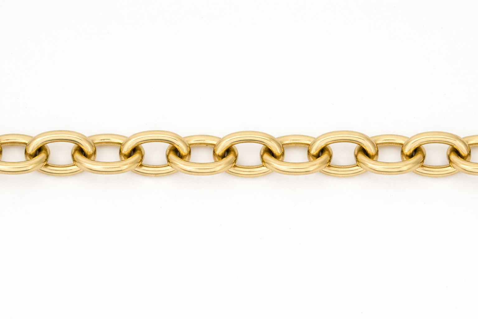 Chaîne forçat ronde en or 18 carats