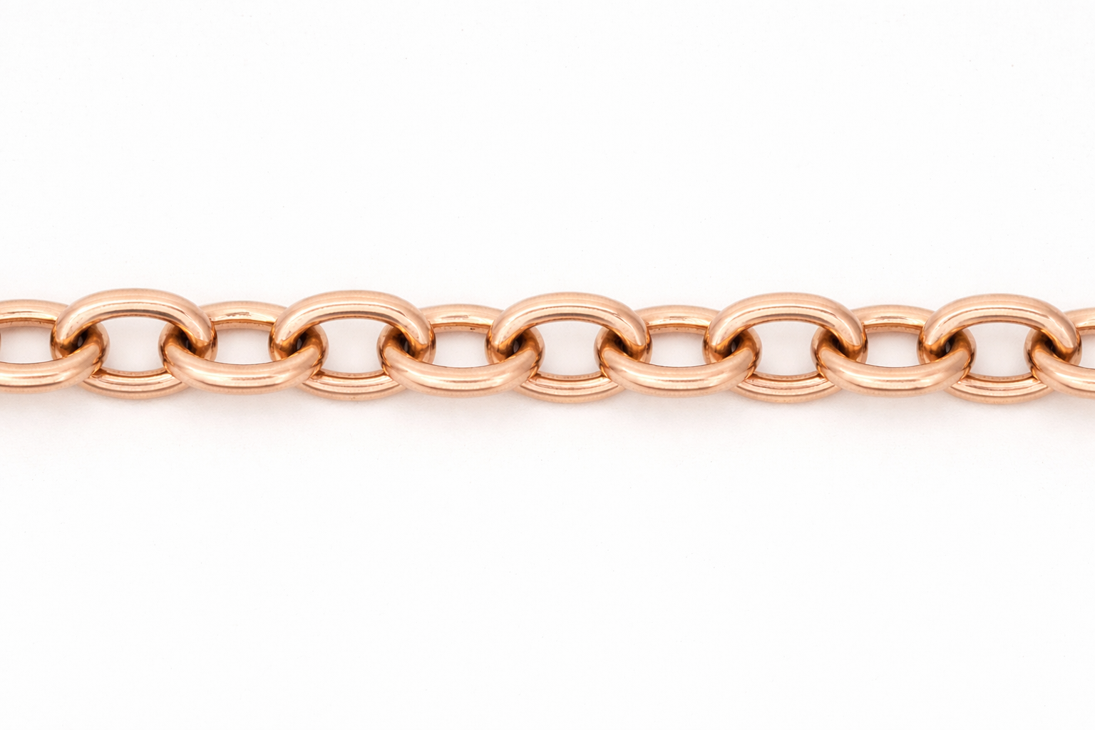 Chaîne forçat ronde en or 18 carats