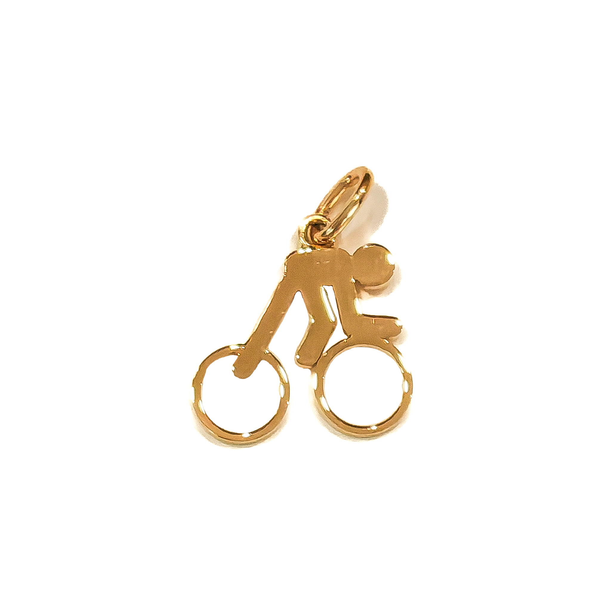 Pendentif en or - Cycliste