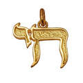 pendentif hai sculpté en or jaune sur un fond blanc