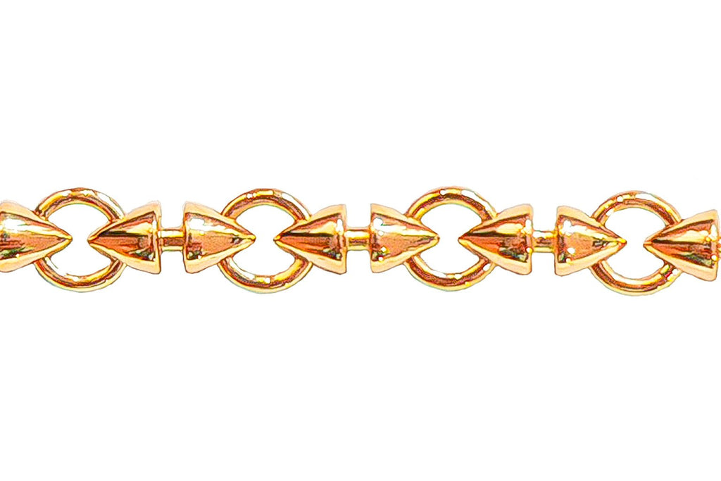 chaine maille conique en or exclusivité or gemmes