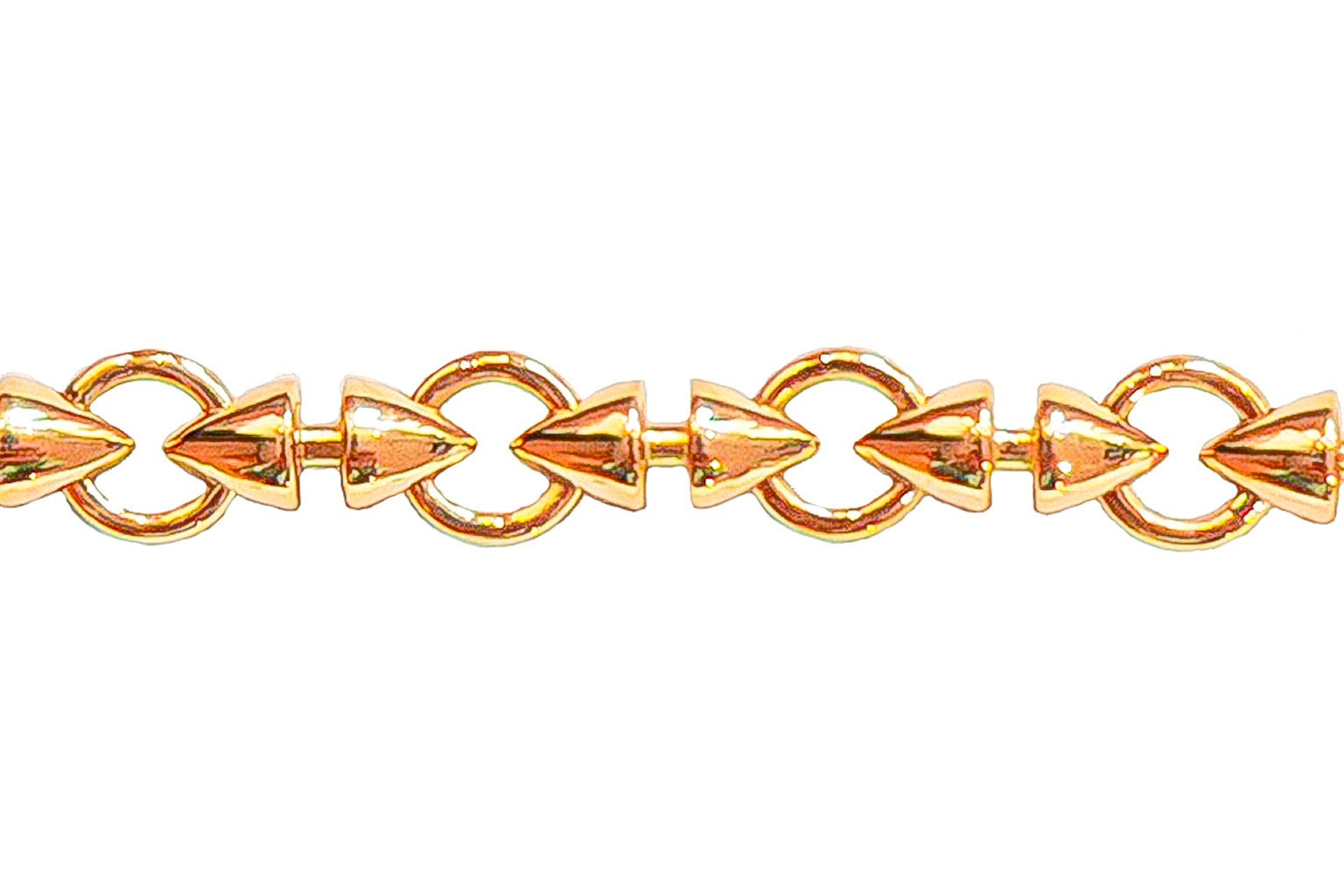 chaine maille conique en or exclusivité or gemmes