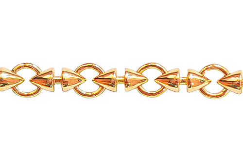 chaine maille conique en or exclusivité or gemmes